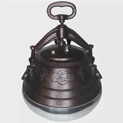 Афганский казан двухцветный с ручками, алюминиевый, 20л.