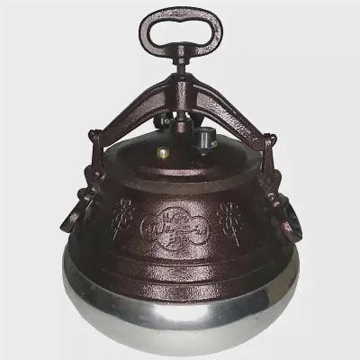 Афганский казан двухцветный с ручками, алюминиевый, 15л.