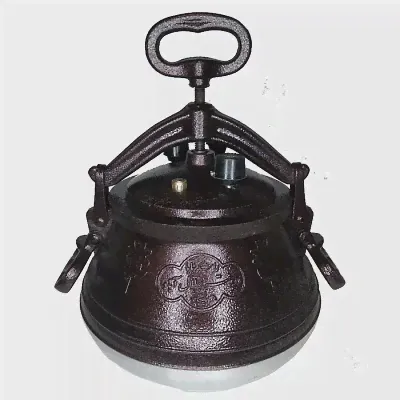 Афганский казан двухцветный с ручками, алюминиевый, 8л.-0