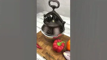 Афганский казан 3 л, с ручками (комби-никель)