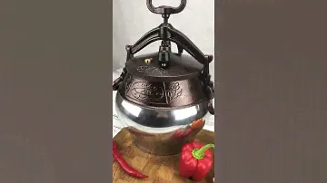 Афганский казан 12 л, с ручками (комби-никель)